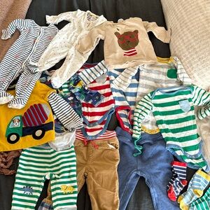 HUGE bundle of Baby Boden Boys clothes, sizes 0-18mo